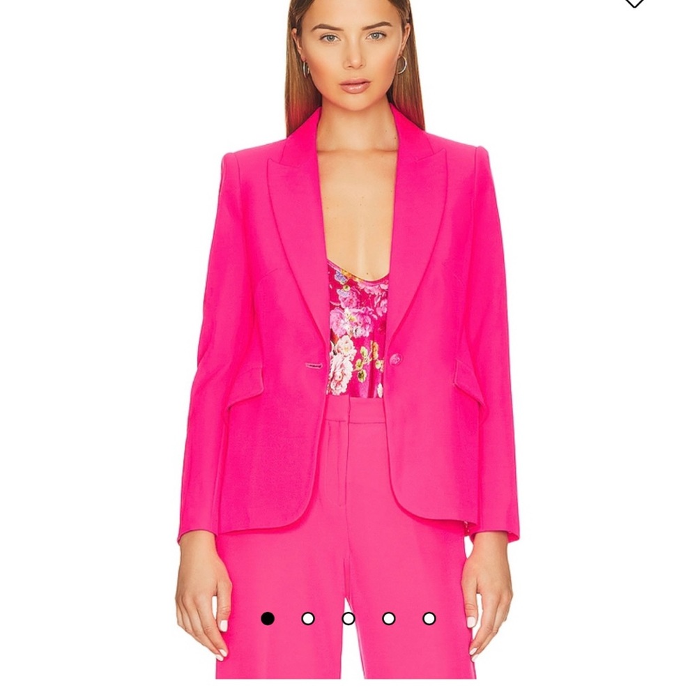 L’agence Chamberlain Blazer in Pink Glo NWT